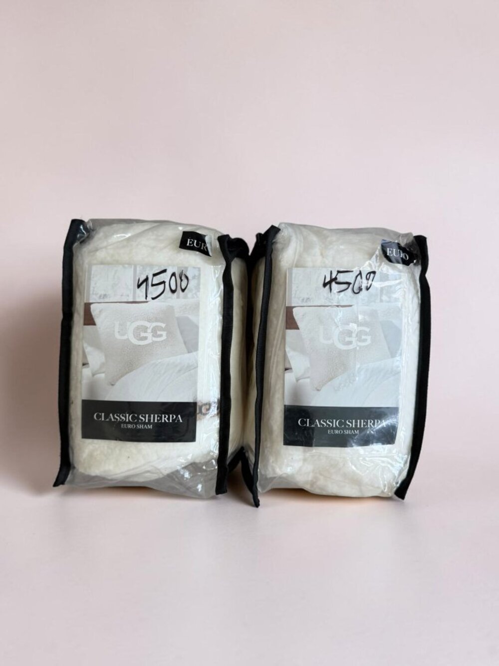 UGG AUSTRALIA Set of 2 Sherpa Euro Pillow Shams NEW NWT